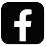 Facebook icon in black